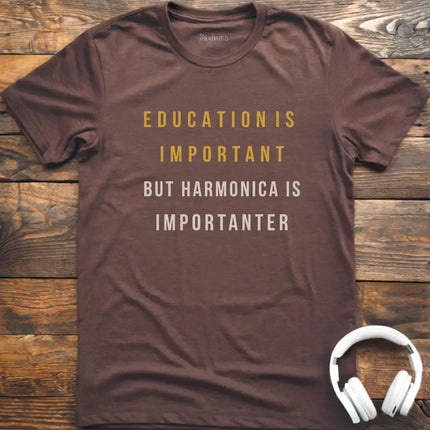 Education Is Harmonica T-Shirt