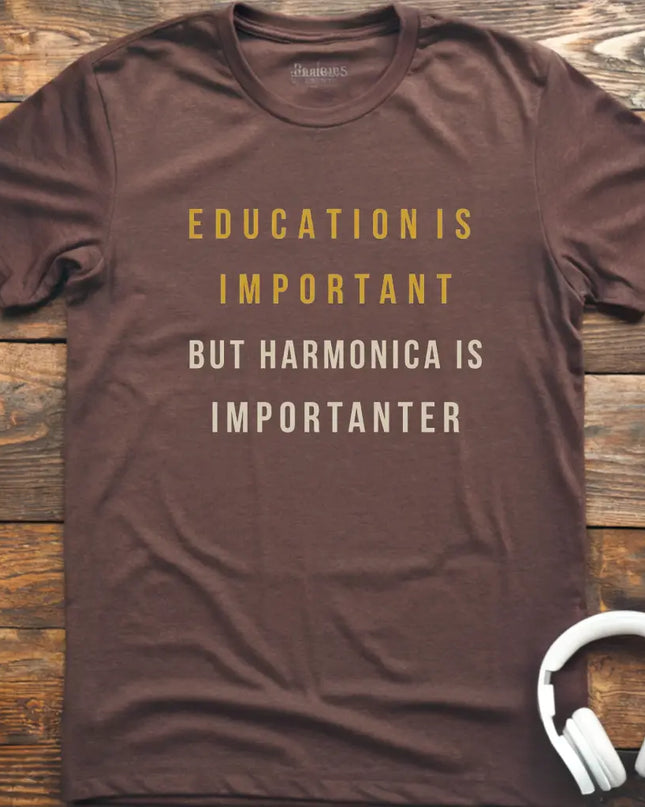 Education Is Harmonica T-Shirt