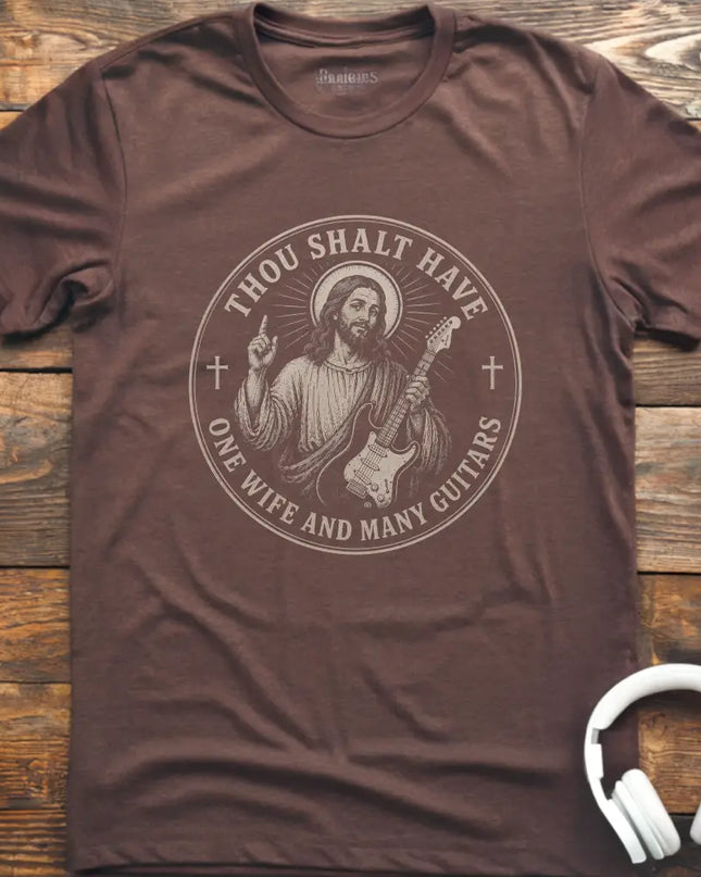 Thou Shalt Many Guitars Wife T-Shirt