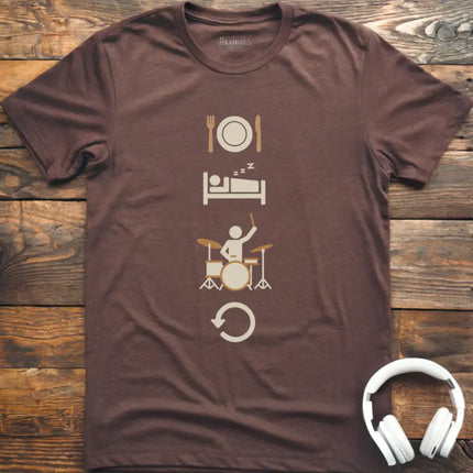 Eat Sleep Drums Repeat T-Shirt