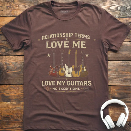 Relationship Terms Guitar T-Shirt