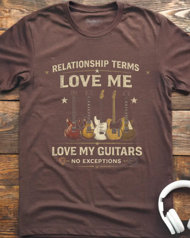 Relationship Terms Guitar T-Shirt