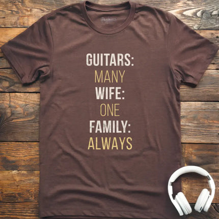 Many Guitars Family T-Shirt