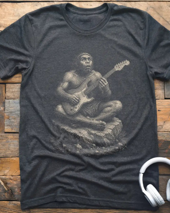 Caveman Guitar T-Shirt