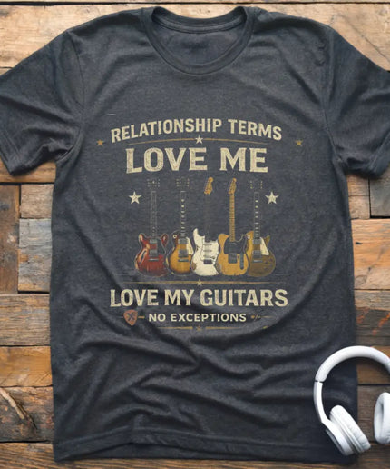 Relationship Terms Guitar T-Shirt