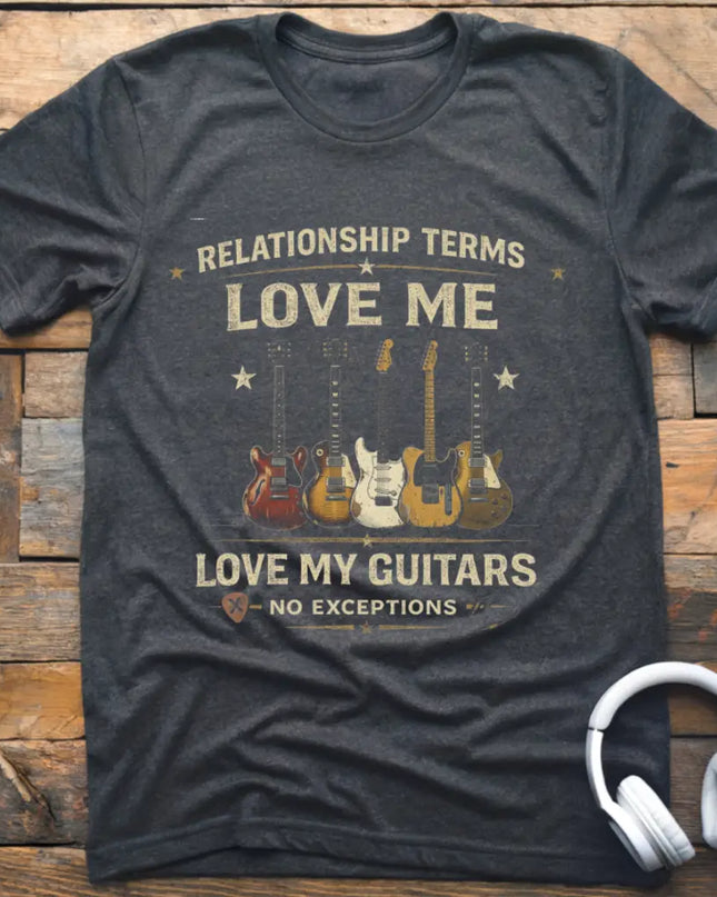 Relationship Terms Guitar T-Shirt