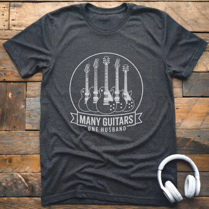 Many Guitars Husband T-Shirt