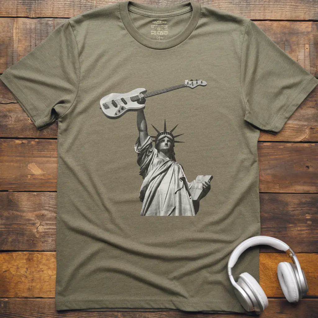 Statue Guitar T-Shirt