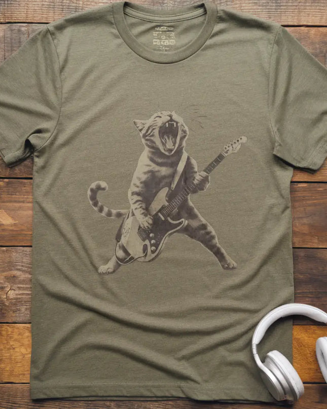 Cat Rocking Out T-Shirt