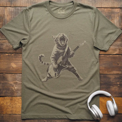 Cat Rocking Out T-Shirt