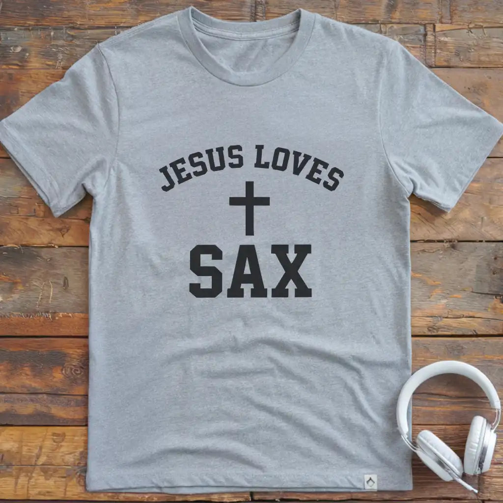 Jesus Loves Sax T-Shirt