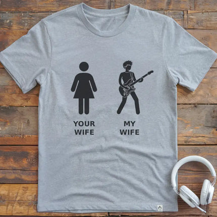Wife Guitar Short Hair T-Shirt