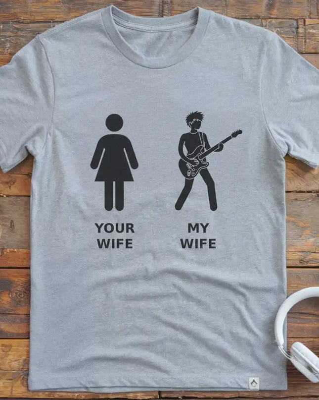 Wife Guitar Short Hair T-Shirt