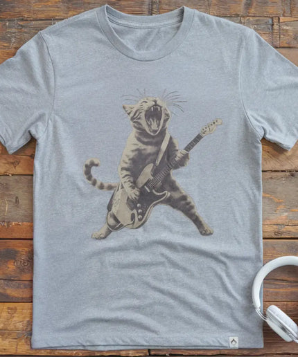 Cat Rocking Out T-Shirt