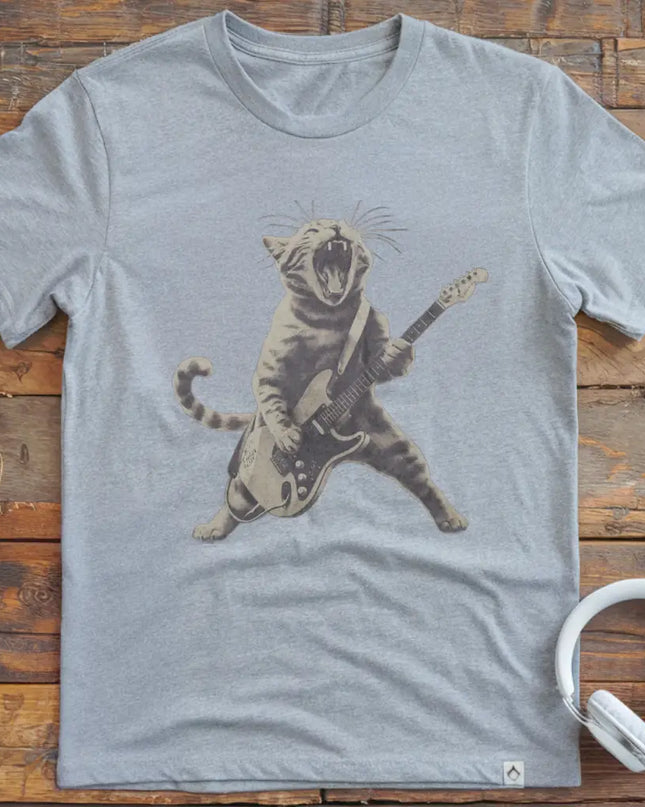Cat Rocking Out T-Shirt