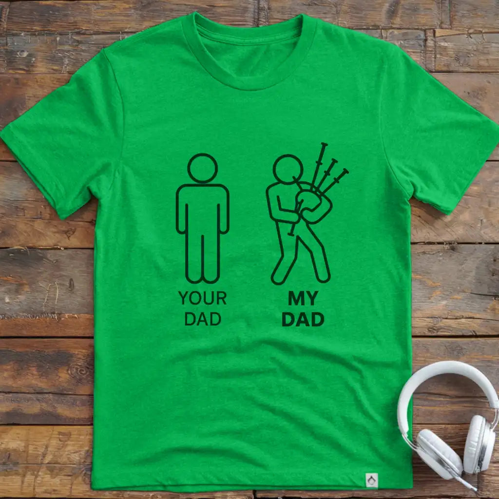KIDS Dad Bagpipes T-Shirt