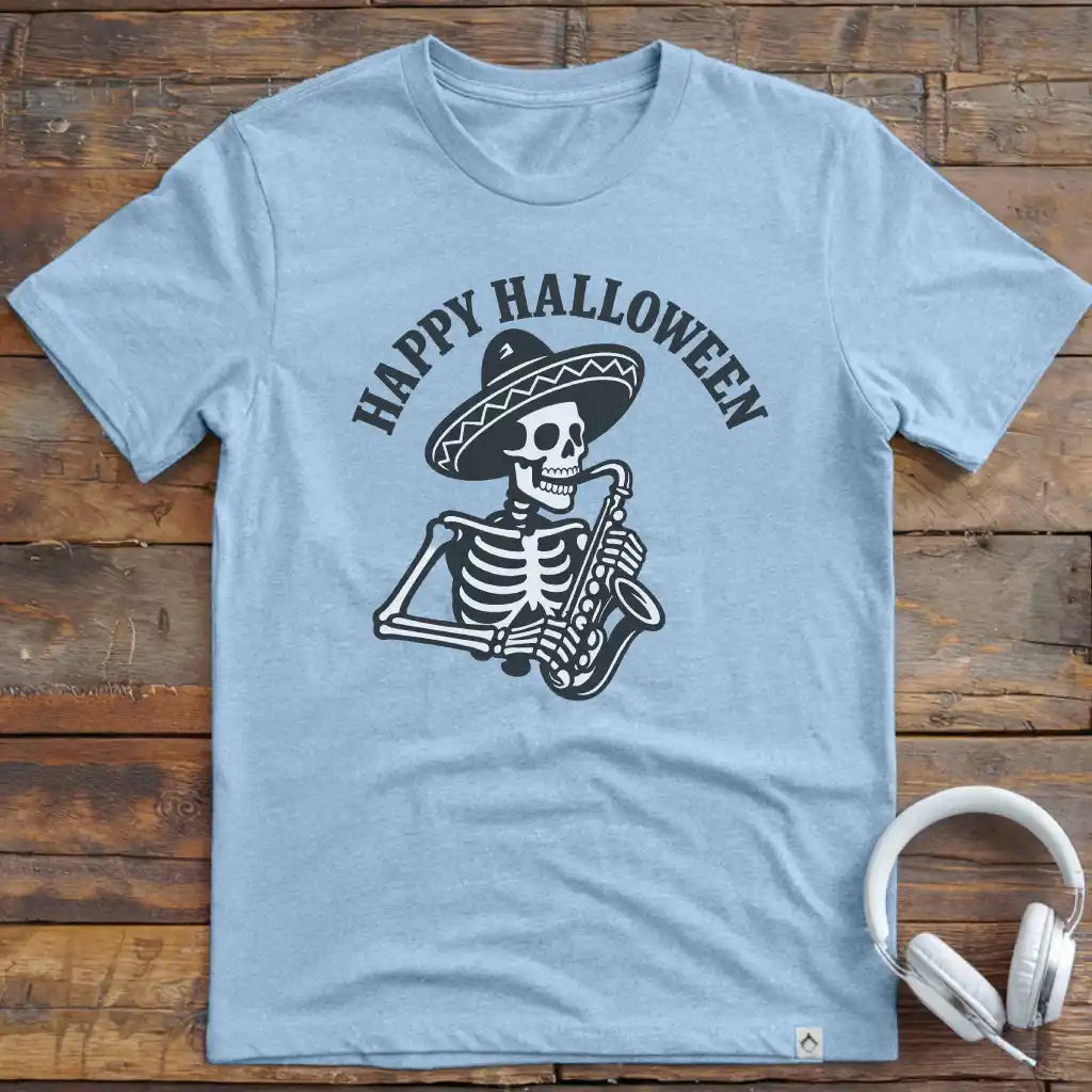 Skeleton Sax T- Shirt