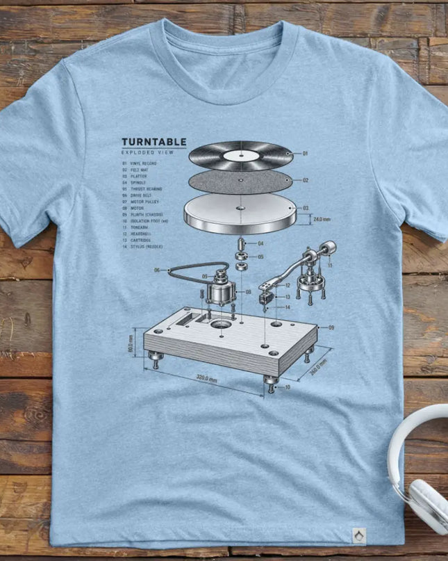Turntable Exploded T-Shirt