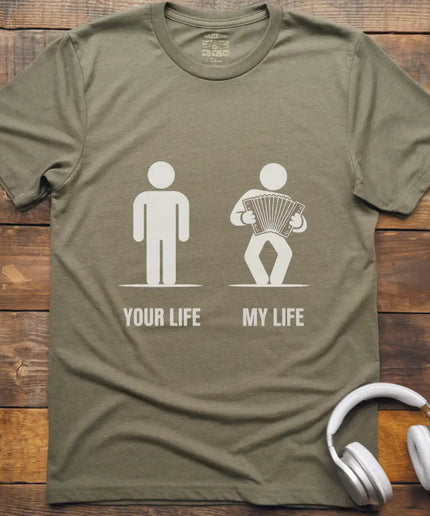 Life Accordion Male T-Shirt