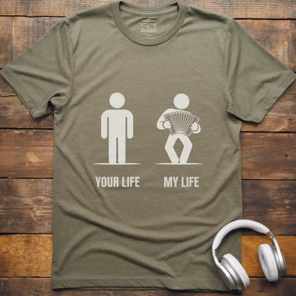 Life Accordion Male T-Shirt