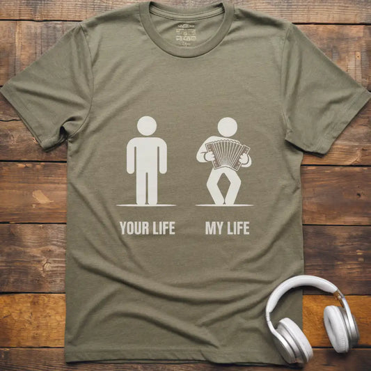 Life Accordion Male T-Shirt