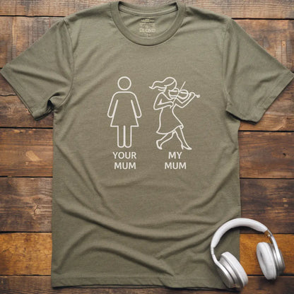 My Mum Violin T-Shirt
