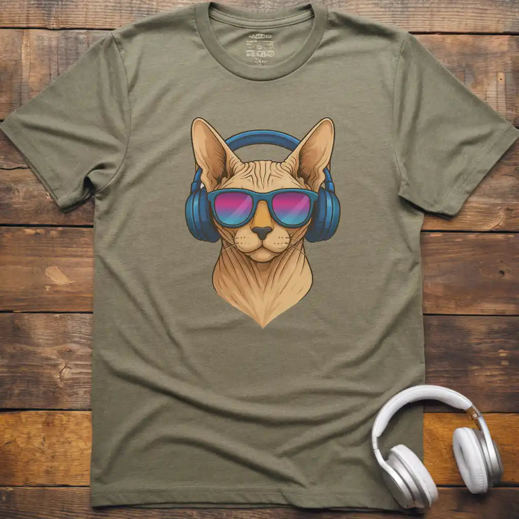Hundekopfhörer-T-Shirt