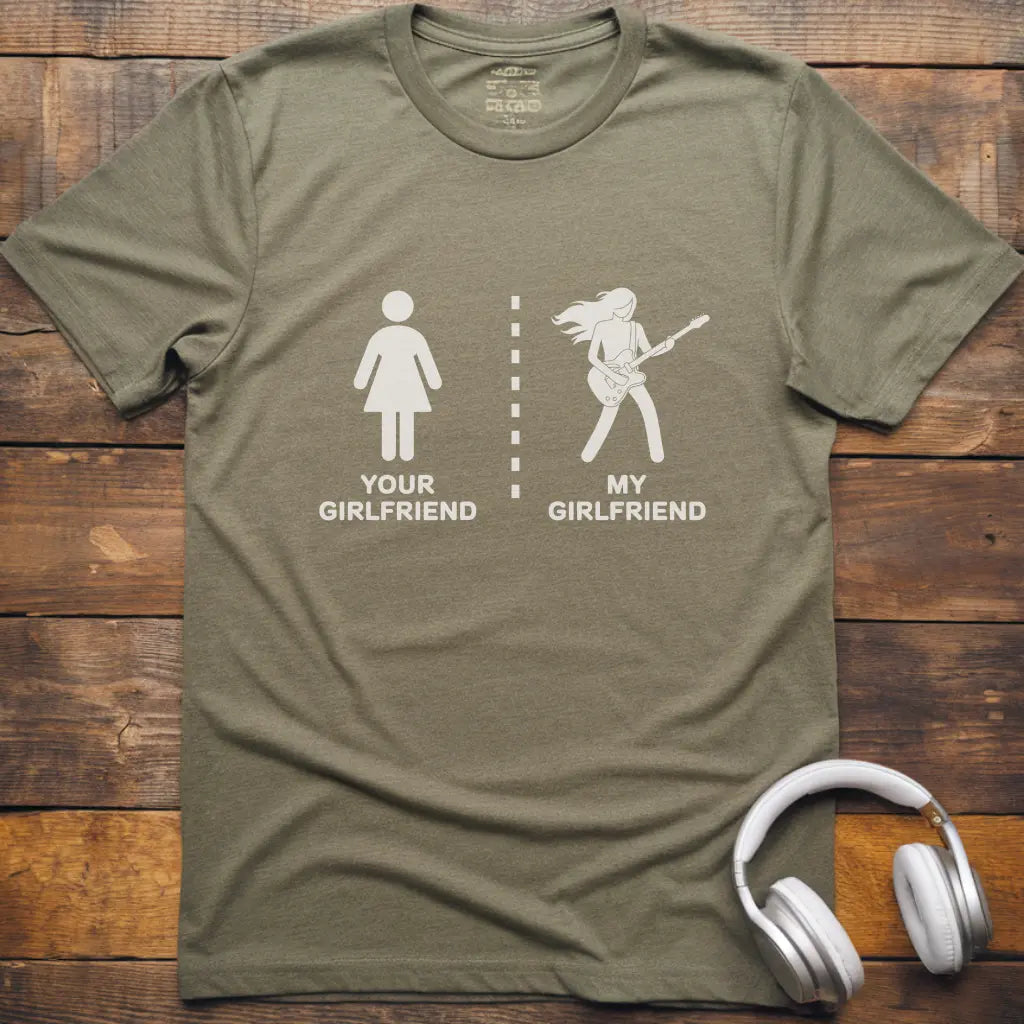 My Girlfriend Guitar T-shirt