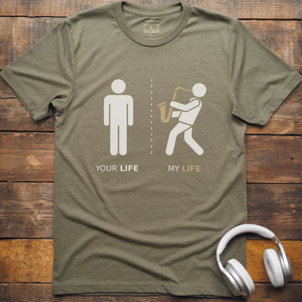 Life Sax Male T-Shirt