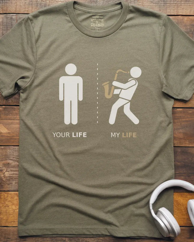 Life Sax Male T-Shirt