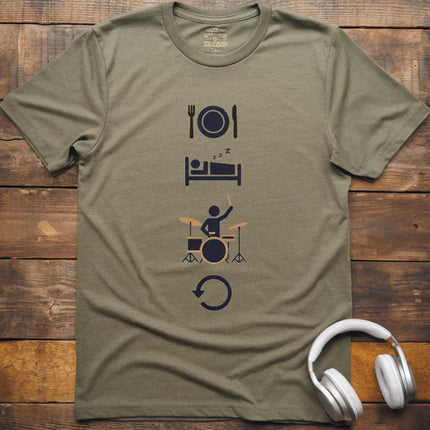 Eat Sleep Drums Repeat T-Shirt