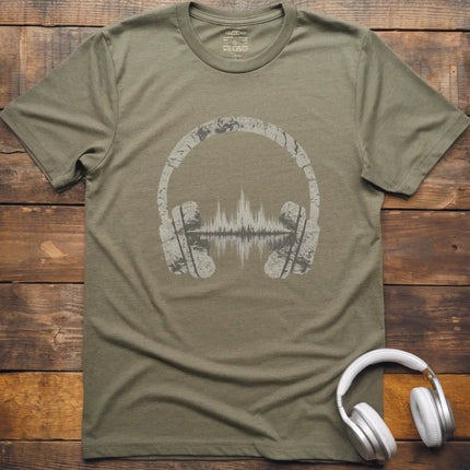 Headphones Waveform T-Shirt