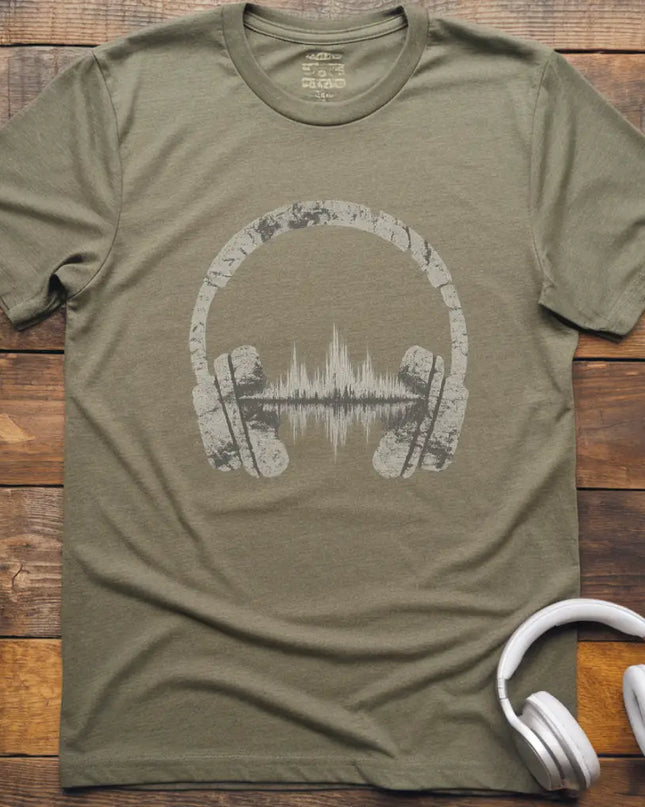 Headphones Waveform T-Shirt