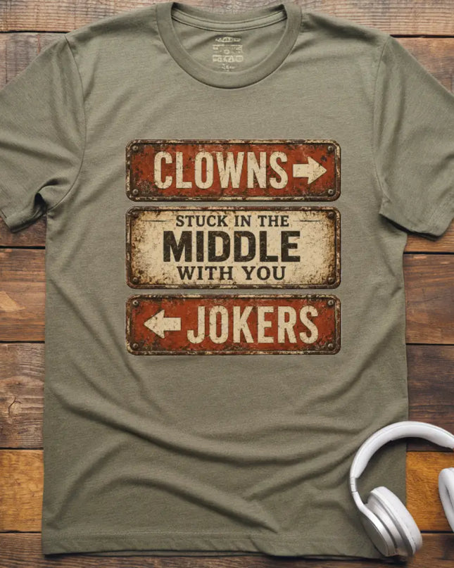 Clown Jokers Middle T-Shirt