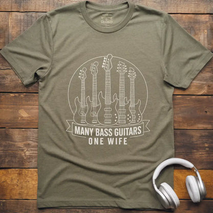 Many Bass Guitars T-Shirt