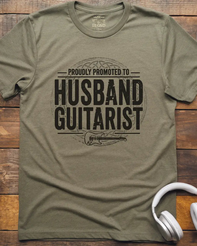 Promoted Husband Guitarist T-Shirt