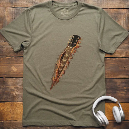 Guitar Fire Torn T-Shirt