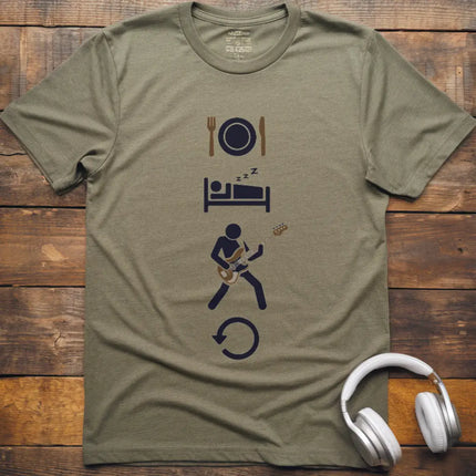 Eat Sleep Bass Repeat T-Shirt