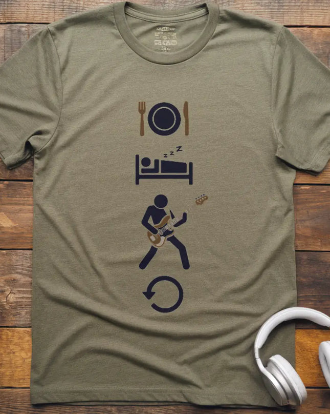 Eat Sleep Bass Repeat T-Shirt