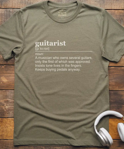 Guitarist Dictionary T-Shirt