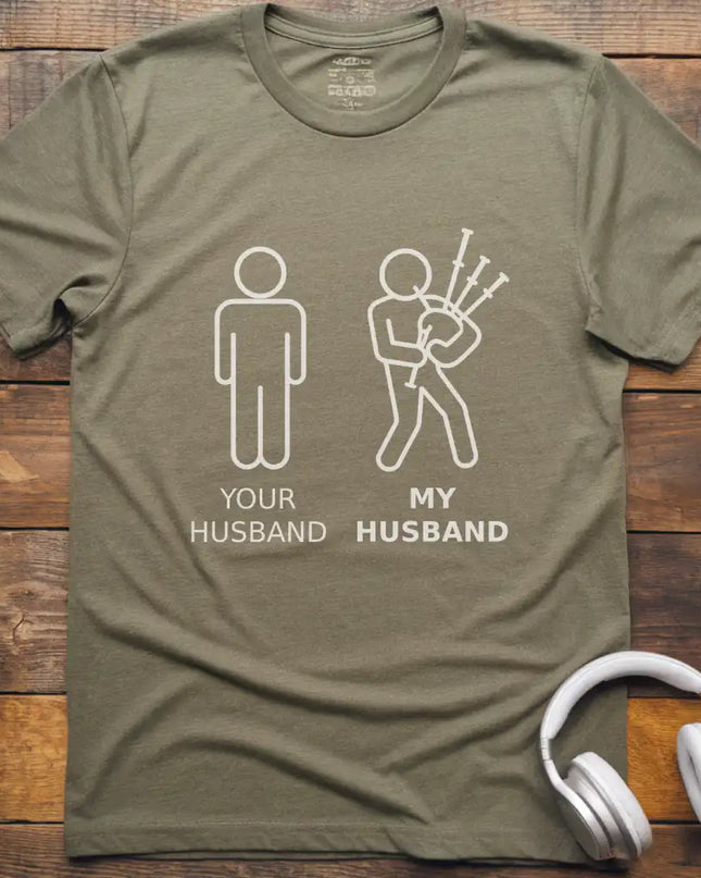 Husband Bagpipes T-Shirt
