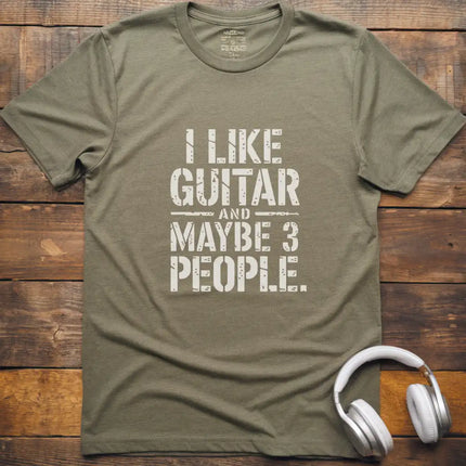 I like Guitar and T-Shirt