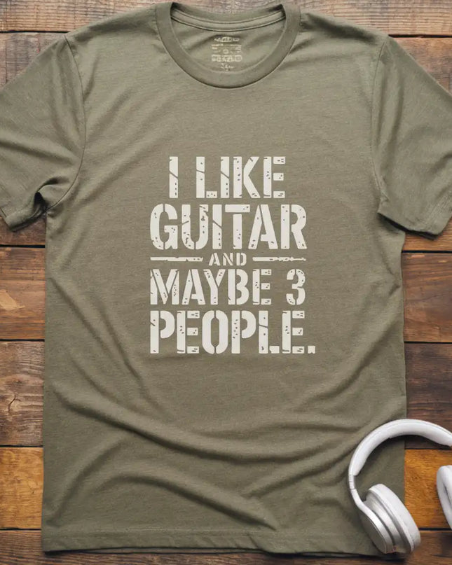 I like Guitar and T-Shirt