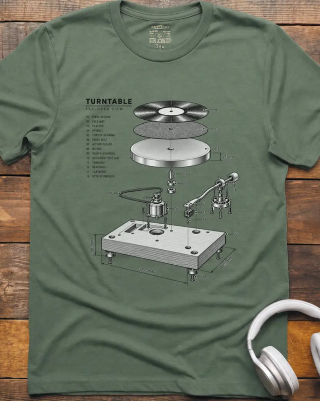 Turntable Exploded T-Shirt