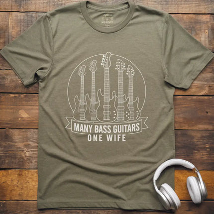 Many Bass Guitars T-Shirt