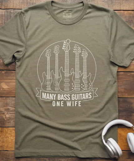 Many Bass Guitars T-Shirt