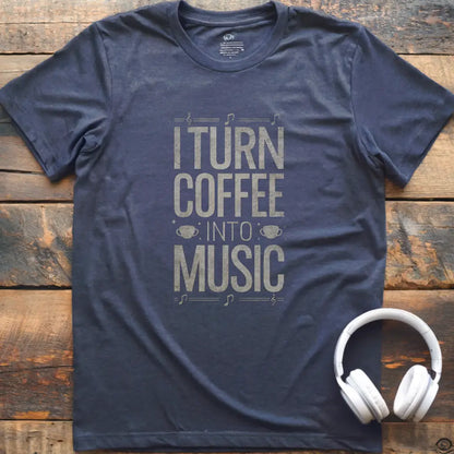 Kaffee-Musik-T-Shirt