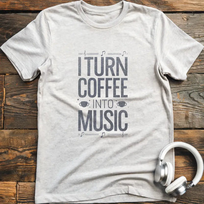 Kaffee-Musik-T-Shirt