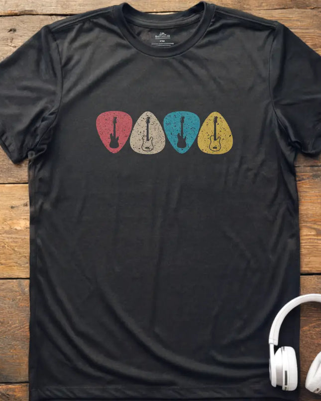 Guitar Picks Retro T-Shirt