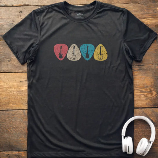 Guitar Picks Retro T-Shirt